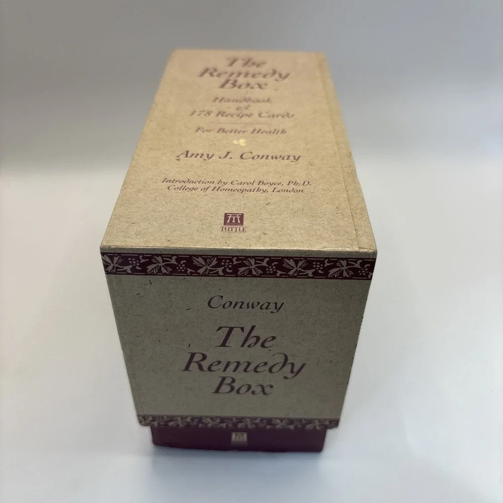Vintage The Remedy Box Handbook 178 Recipe Cards Better Health Amy J Conway 1994
